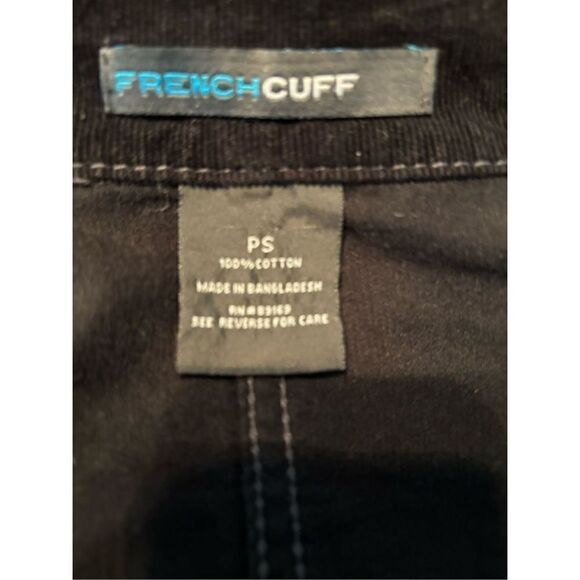 French Cuff Black Corduroy Type Button Up Jacket - Picture 6 of 8